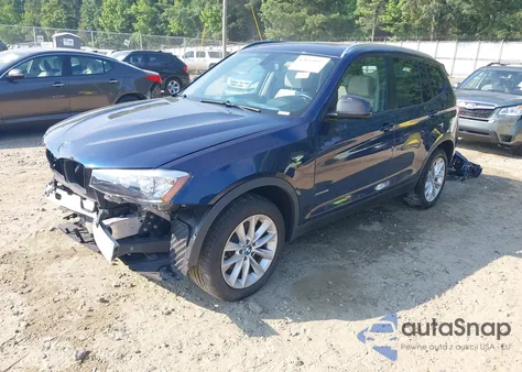 2017 BMW X3 xDrive28I из США, поврежденный, VIN 5UXWX9C53H0T09778